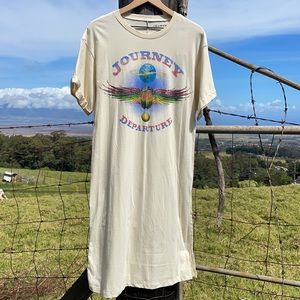 Journey Departure Graphic Band Tee Shirt Dress NWT S